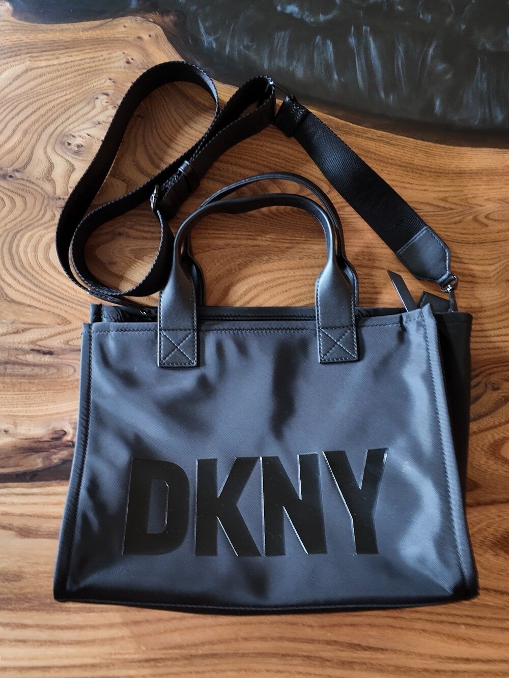 DKNY Black Tote Bag/ Medium Size